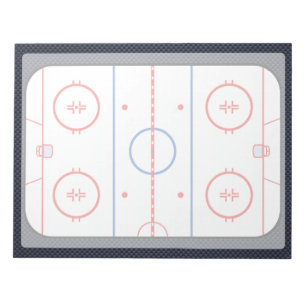 Hockey-Spielbegleiter im Carbonfaser-Stil Notizblock