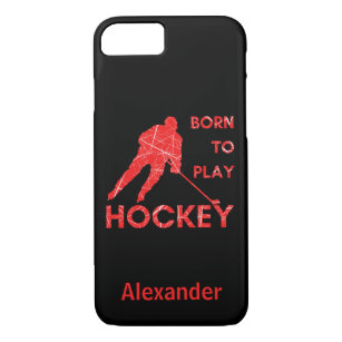 Hockey-Spieler-Handy Groß Eis geboren spielen Case-Mate iPhone Hülle