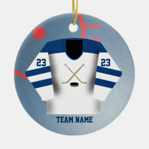 Hockey-Spieler-Jersey-Verzierung Keramik Ornament