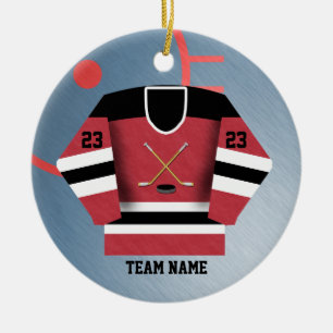 Hockey-Spieler-Jersey-Verzierung Keramik Ornament