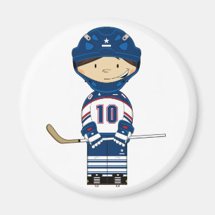 Hockey-Spieler-Magnet Magnet