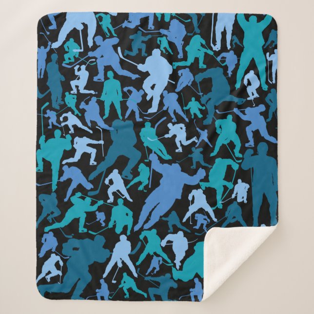 Hockey-Spieler-Muster Sherpadecke (Vorderseite)
