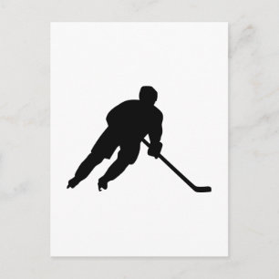 Hockey-Spieler Postkarte