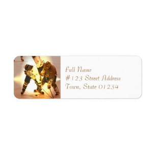 Hockey-Spieler-Postsendung-Aufkleber