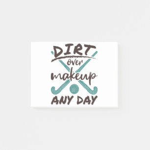 Hockey-Spieler schütteln jeden Tag über Makeup Post-it Klebezettel