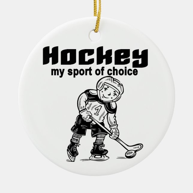 Hockey-Sport der auserlesenen T-Shirts und der Keramikornament (Vorne)