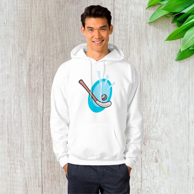 Hockey Sport Stick und Puck Hoodie (Von Creator hochgeladen)