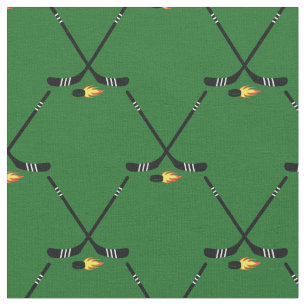 Hockey Sports Flaming Pucks Stoff