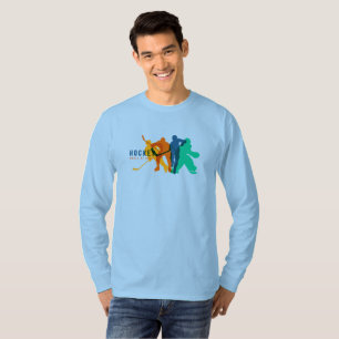 Hockey Sports Lange Schlange des T - Shirt
