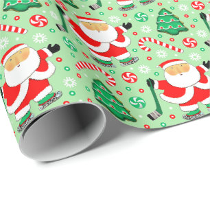 Hockey Sports Weihnachtsgeschenk Wrapping Paper Geschenkpapier