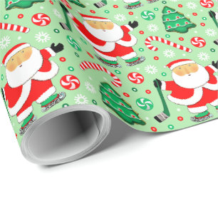 Hockey Sports Weihnachtsgeschenk Wrapping Paper Geschenkpapier