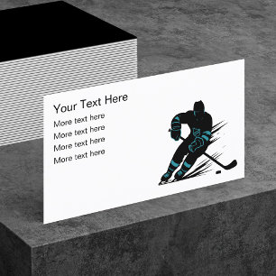 Hockey-Sportsthemen Visitenkarten-Design Visitenkarte