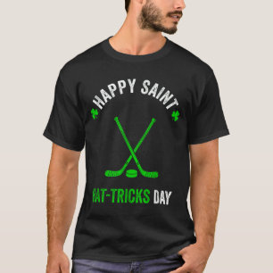 Hockey St. Patricks Day Jungen Männer Shamrock Hoc T-Shirt