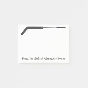 Hockey Stick Goaly Post-it Klebezettel