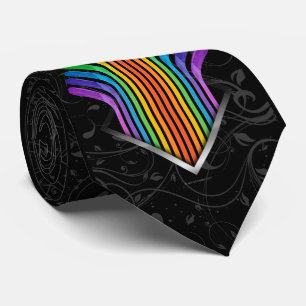 Hockey Stick Spectrum Neck Tie Krawatte