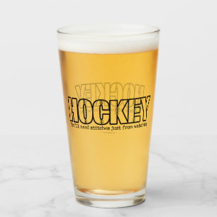 Hockey Stitches Glass Glas