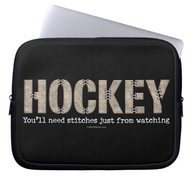 Hockey-Stitches Laptopschutzhülle (Vorderseite)