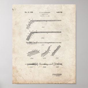 Hockey-Stock-Patent - alter Blick Poster
