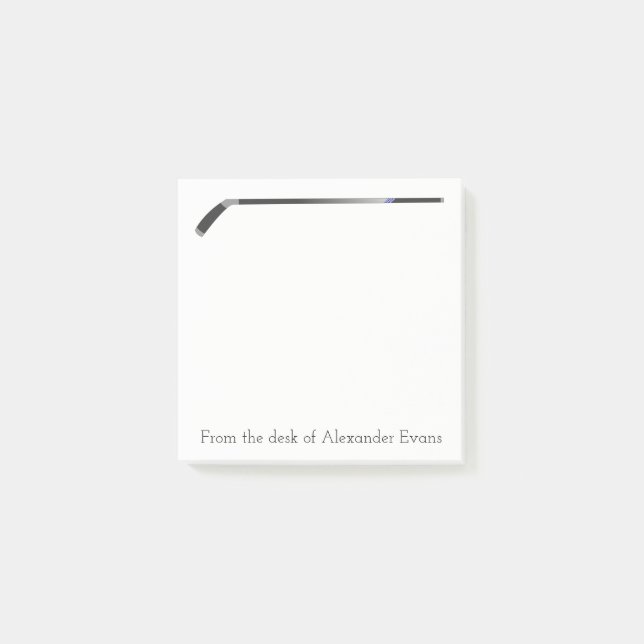 Hockey-Stock Post-it Klebezettel (Vorderseite)