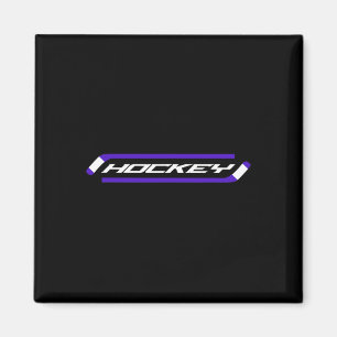 Hockey - Stylisch - Einfach - Hockey Spieler Fan _ Magnet
