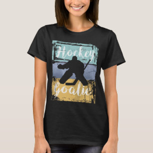 Hockey T-Shirt - Vintage Retro Hockey Torwart