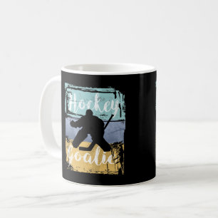 Hockey T-Shirt - Vintage Retro Hockey Torwart Kaffeetasse