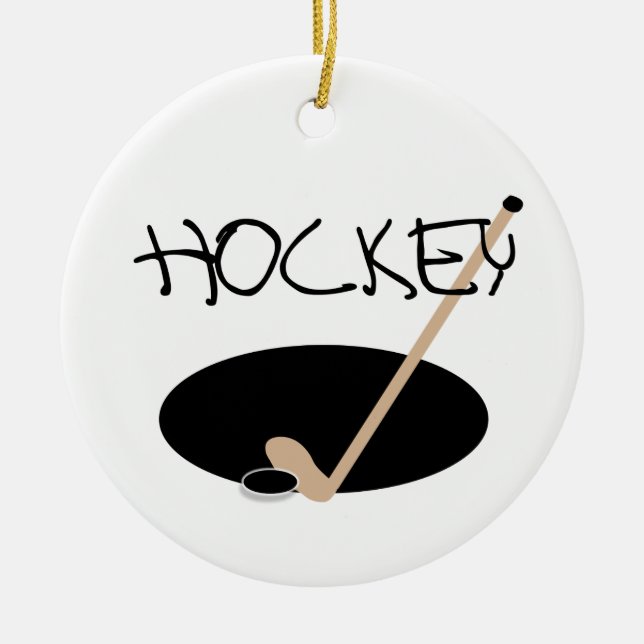HOCKEY T - Shirts und Geschenke Keramik Ornament (Vorne)