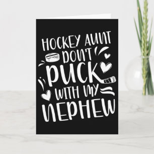 Hockey-Tante eines Hockeyspielers Lustige Hockey-T Karte