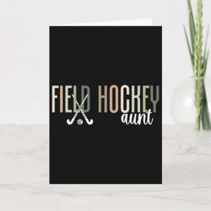 Hockey-Tante eines Hockeyspielers Tante Karte
