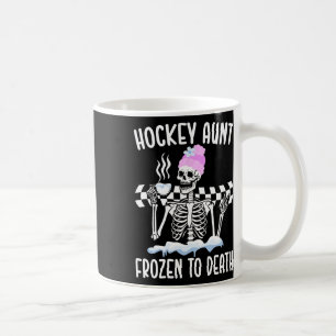 Hockey-Tante Frozen-Eishockeyspielerin Tante Hocke Kaffeetasse