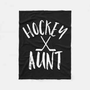 Hockey-Tante Sportfan Frauen Cheer Vintage-Geschen Fleecedecke