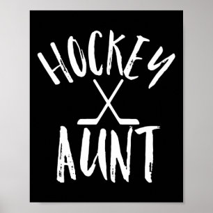 Hockey Tante Sportfan Frauen Gebet Vintage Geschen Poster