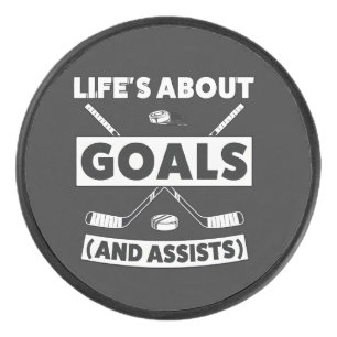 Hockey-Team-Geist-Zitat-T-Shirt Eishockey Puck