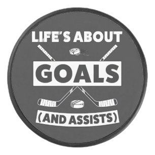 Hockey-Team-Geist-Zitat T-Shirt Eishockey Puck