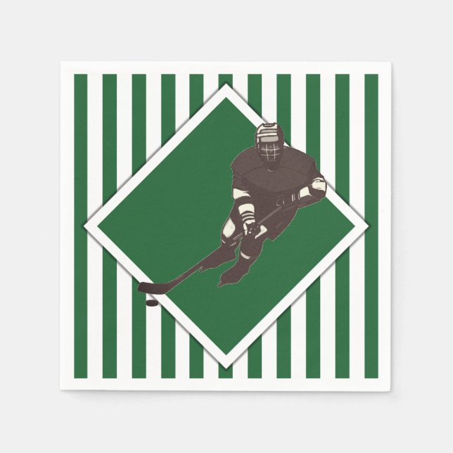 Hockey Team Green Serviette (Vorderseite)