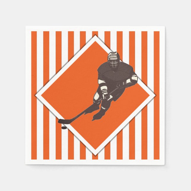Hockey Team Orange Serviette (Vorderseite)