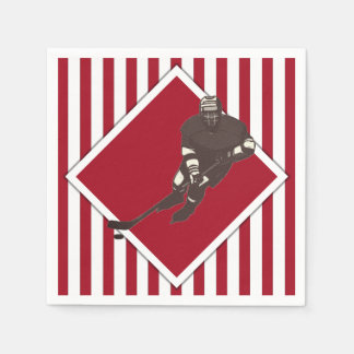 Hockey Team Red Napkins Serviette