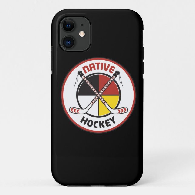Hockey-Telefon-gebürtiger Case-Mate iPhone Hülle (Rückseite)