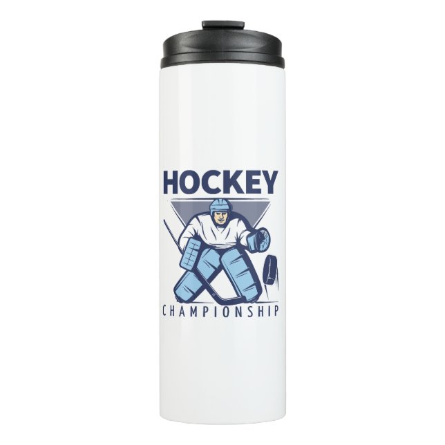 Hockey Thermosbecher (Vorderseite)