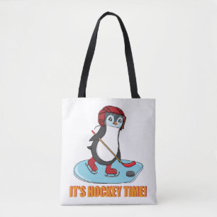 Hockey Time - Niedlicher Pinguin-Eishockey