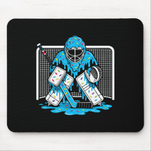 Hockey-Torhüter-Eiscreme-Tropf-Jungen-Eishockey-Ju Mousepad