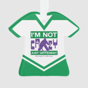 Hockey-Tormann-Verzierung Namen-u. Zahl-Jerseys Ornament