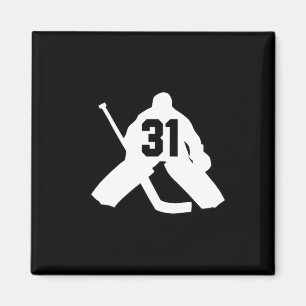 Hockey Torwart Nummer einunddreißig 31 Magnet
