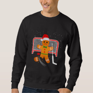 Hockey Torwart Weihnachten Lebkuchenmann Torwart Sweatshirt
