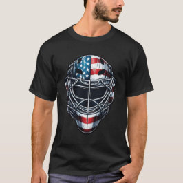 Hockey-Torwartmaske 4. Juli Amerikanische Flagge U T-Shirt