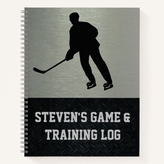 Hockey Training Logbuch Notizbuch (Vorderseite)