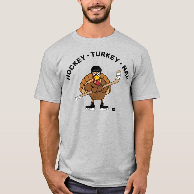Hockey Türkei Nickerchen Erntedank T - Shirt (Vorderseite)