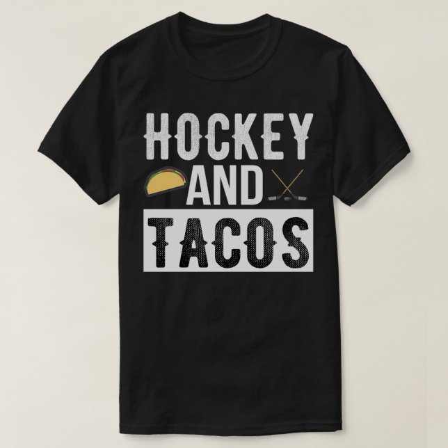 Hockey und Tacos Shirt Hockey Player Team Eishock (Design vorne)
