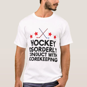 Hockey-Ungeordnetes Verhalten bei der Verwaltung d T-Shirt