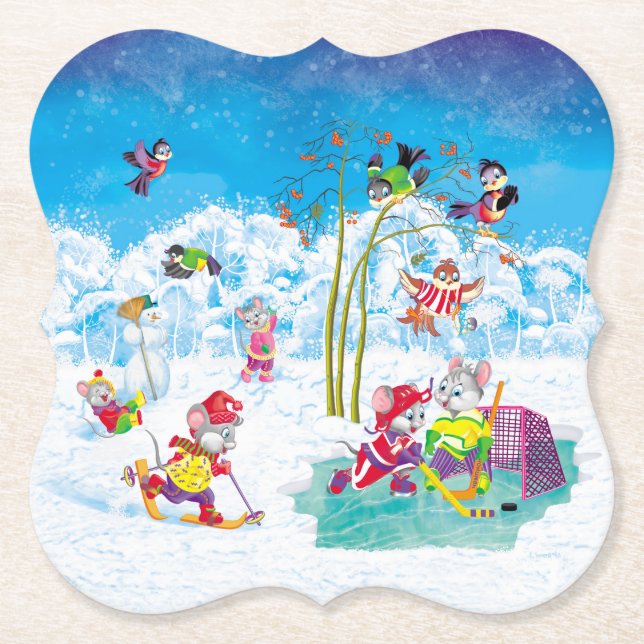 Hockey Untersetzer (Vorderseite)